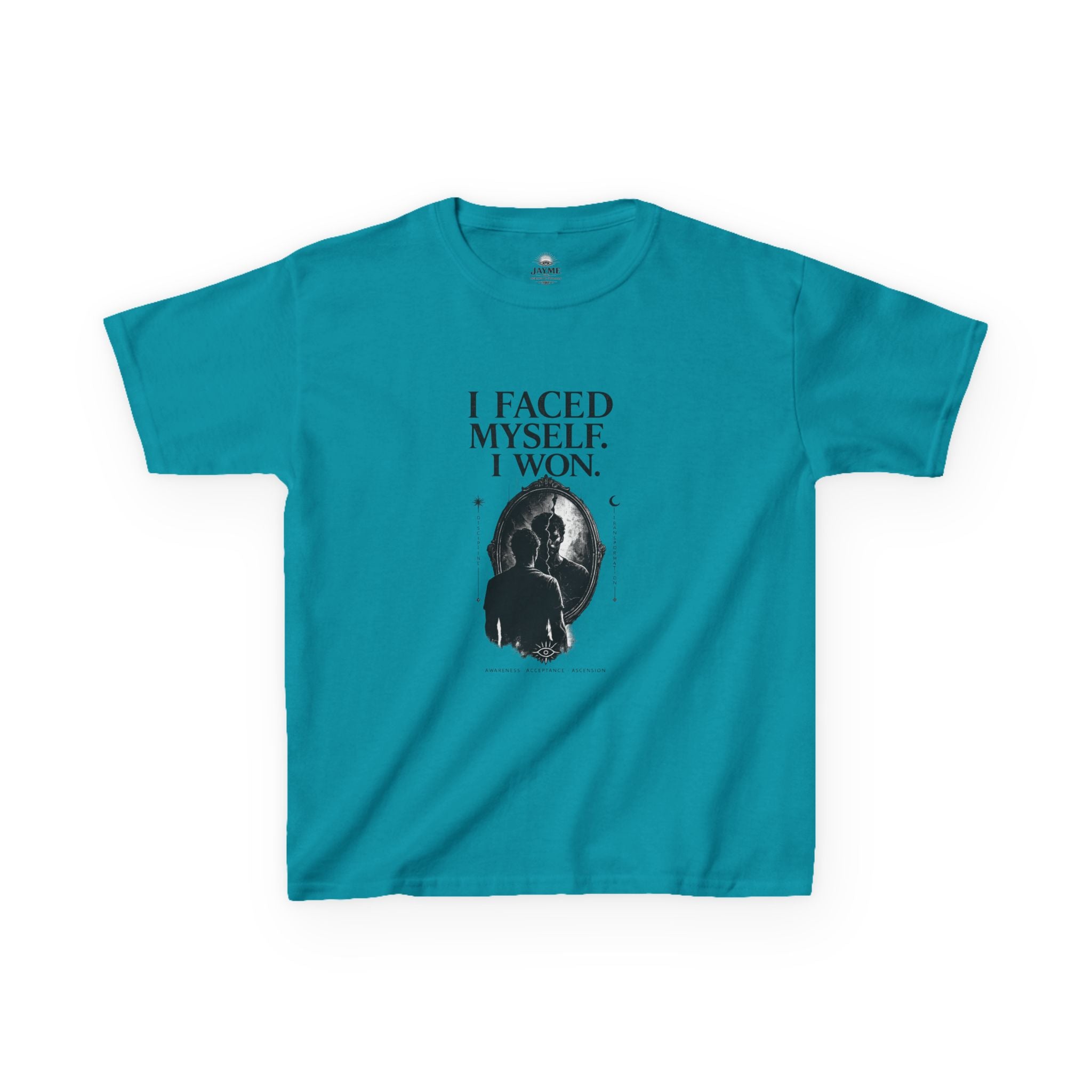 I Faced Myself, I Won Motivational T-Shirt Kids Size