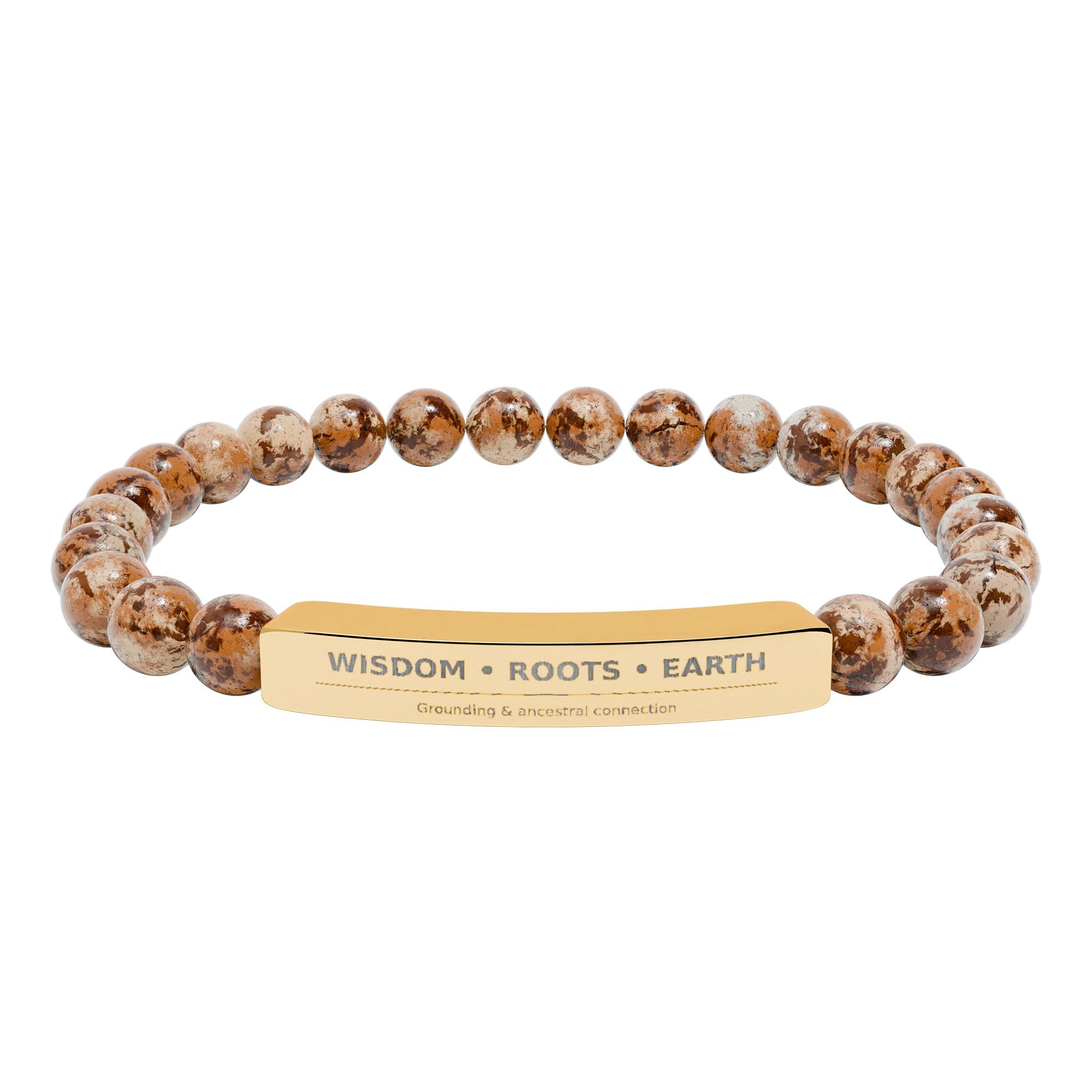 Picture Jasper Natural Stone Stretch Bracelet