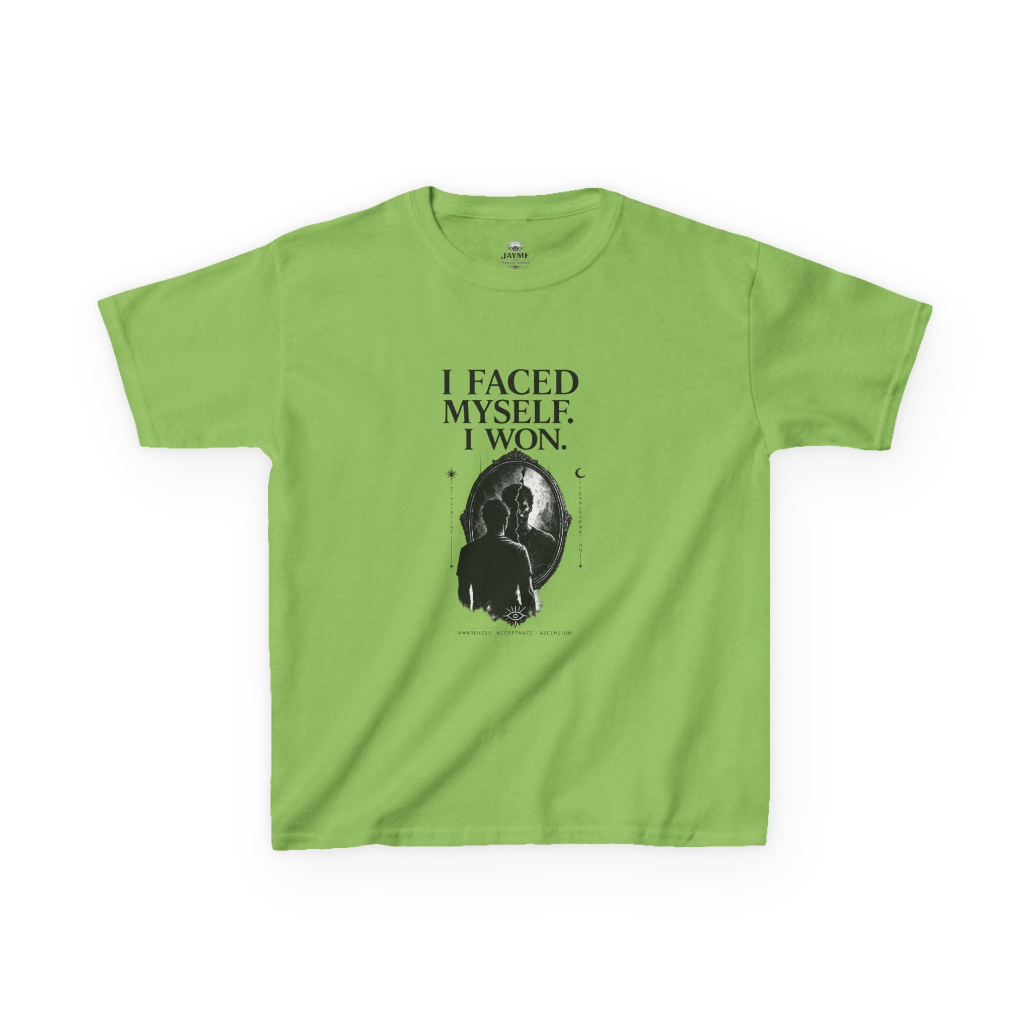 I Faced Myself, I Won Motivational T-Shirt Kids Size