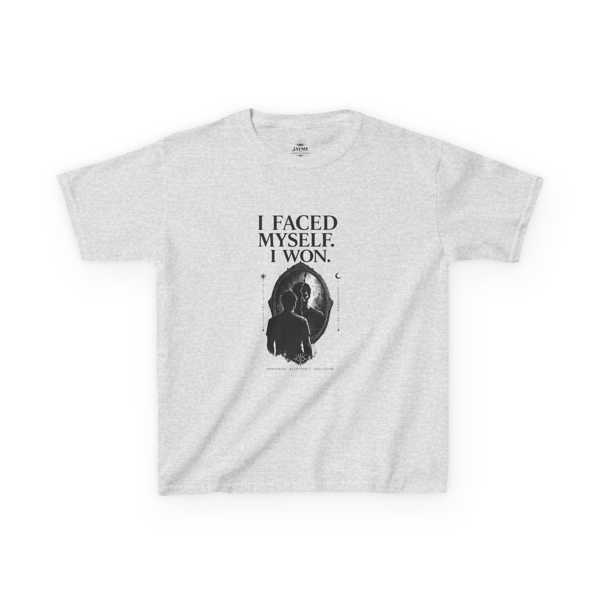 I Faced Myself, I Won Motivational T-Shirt Kids Size
