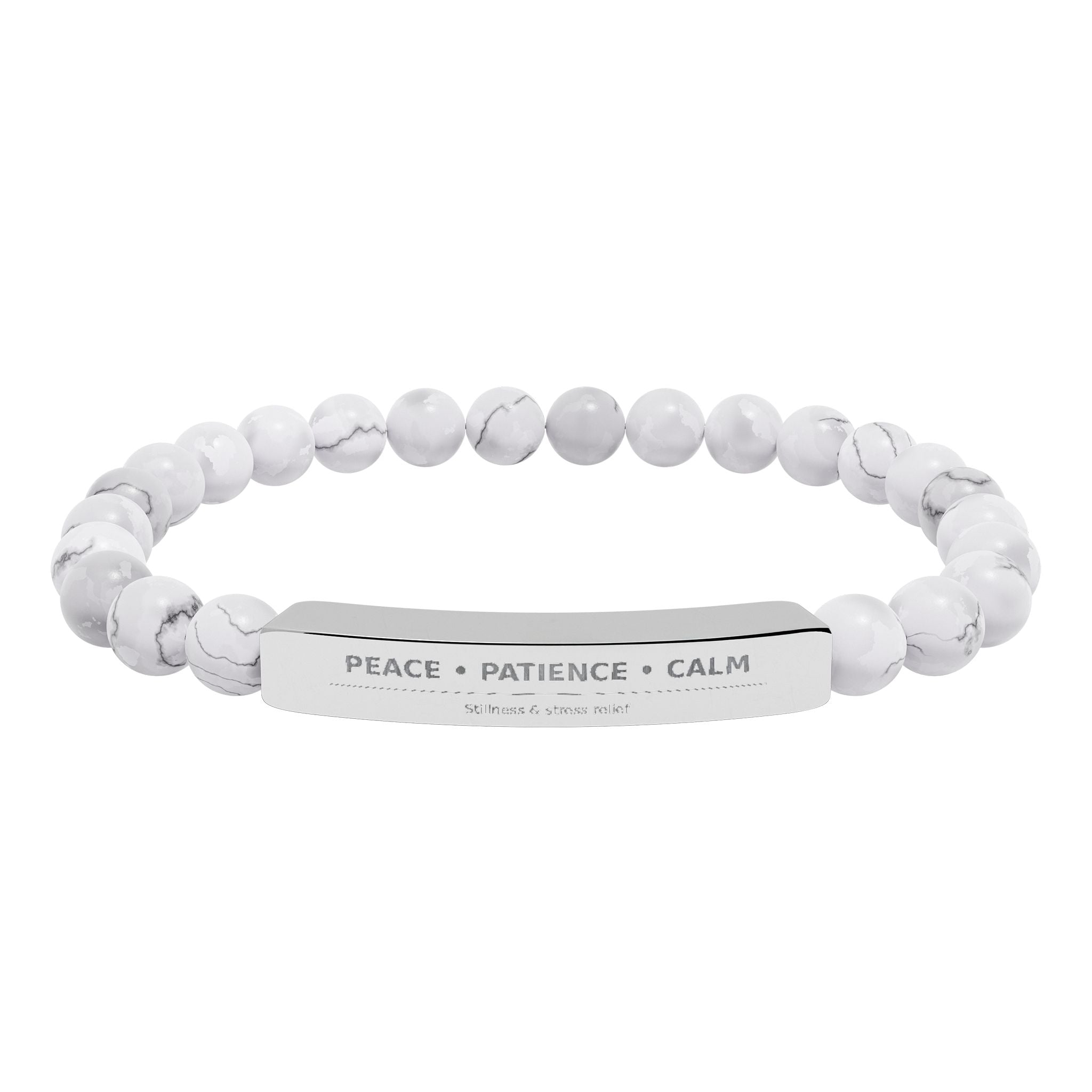 Howlite Natural Stone Stretch Bracelet