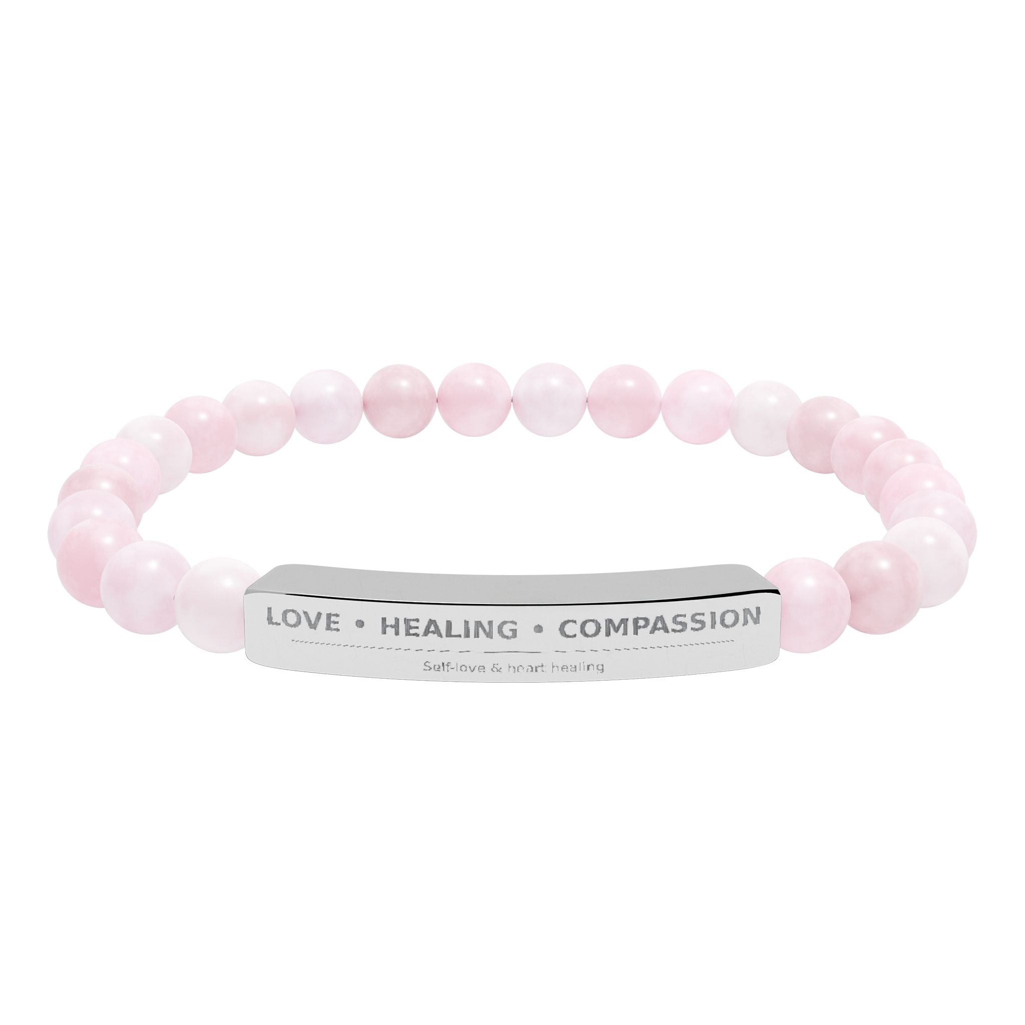 Rose Quartz Natural Stone Stretch Bracelet