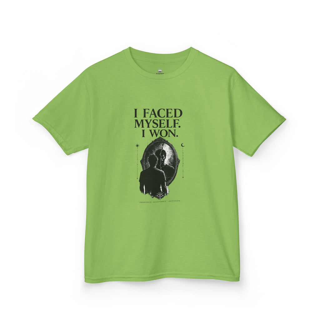 I Faced Myself, I Won Motivational T-Shirt Kids Size