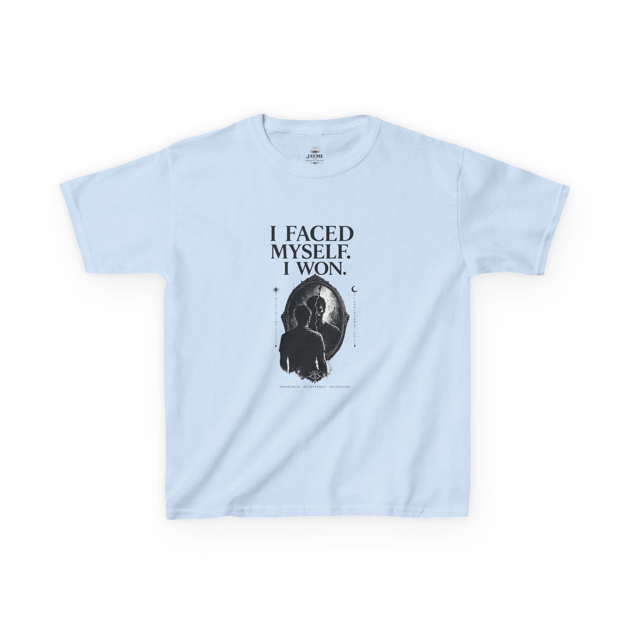 I Faced Myself, I Won Motivational T-Shirt Kids Size