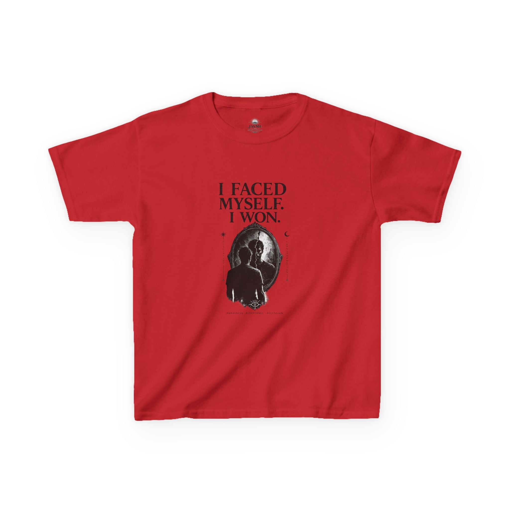 I Faced Myself, I Won Motivational T-Shirt Kids Size