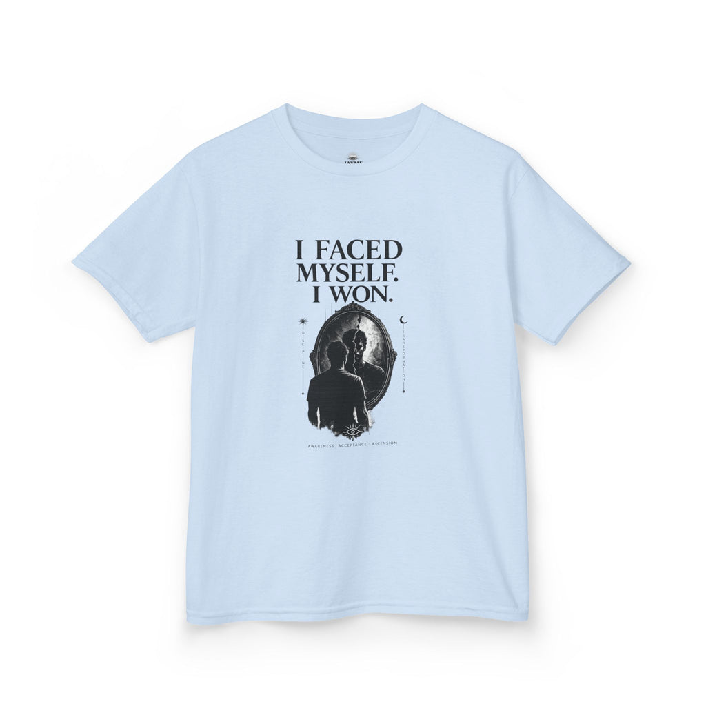 I Faced Myself, I Won Motivational T-Shirt Kids Size
