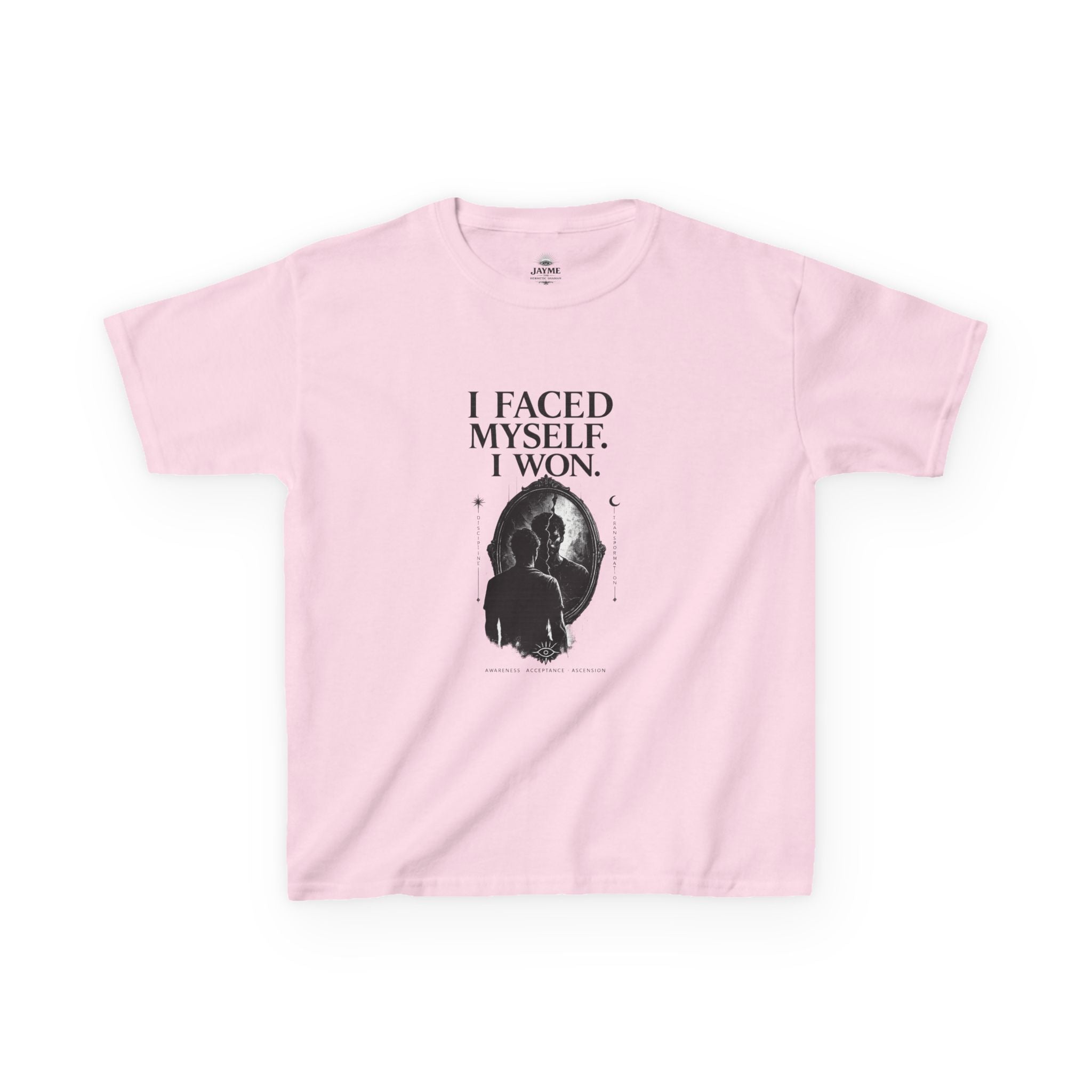 I Faced Myself, I Won Motivational T-Shirt Kids Size