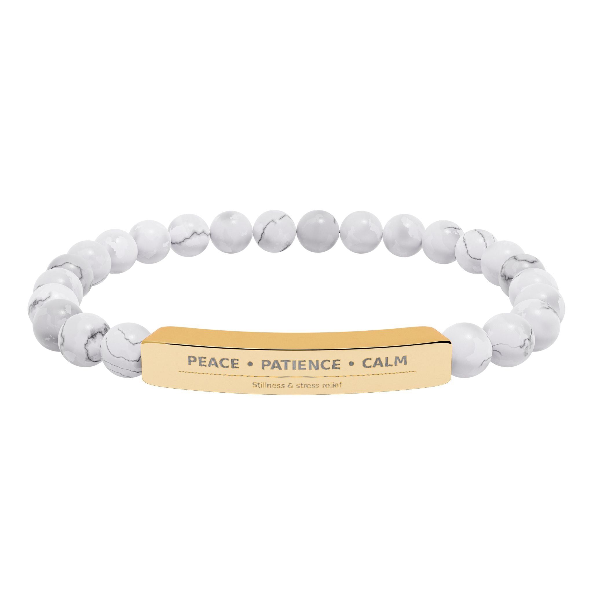 Howlite Natural Stone Stretch Bracelet