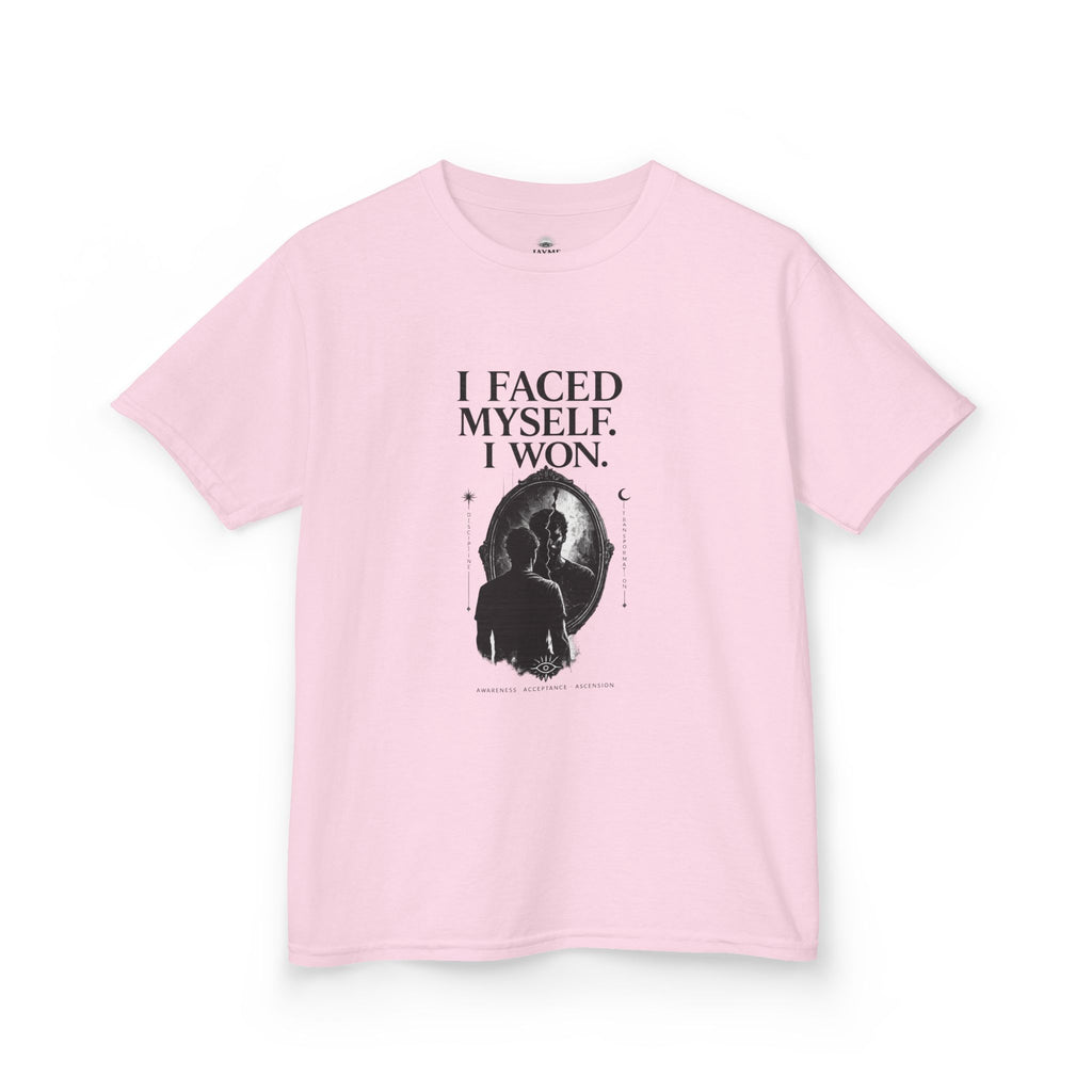 I Faced Myself, I Won Motivational T-Shirt Kids Size