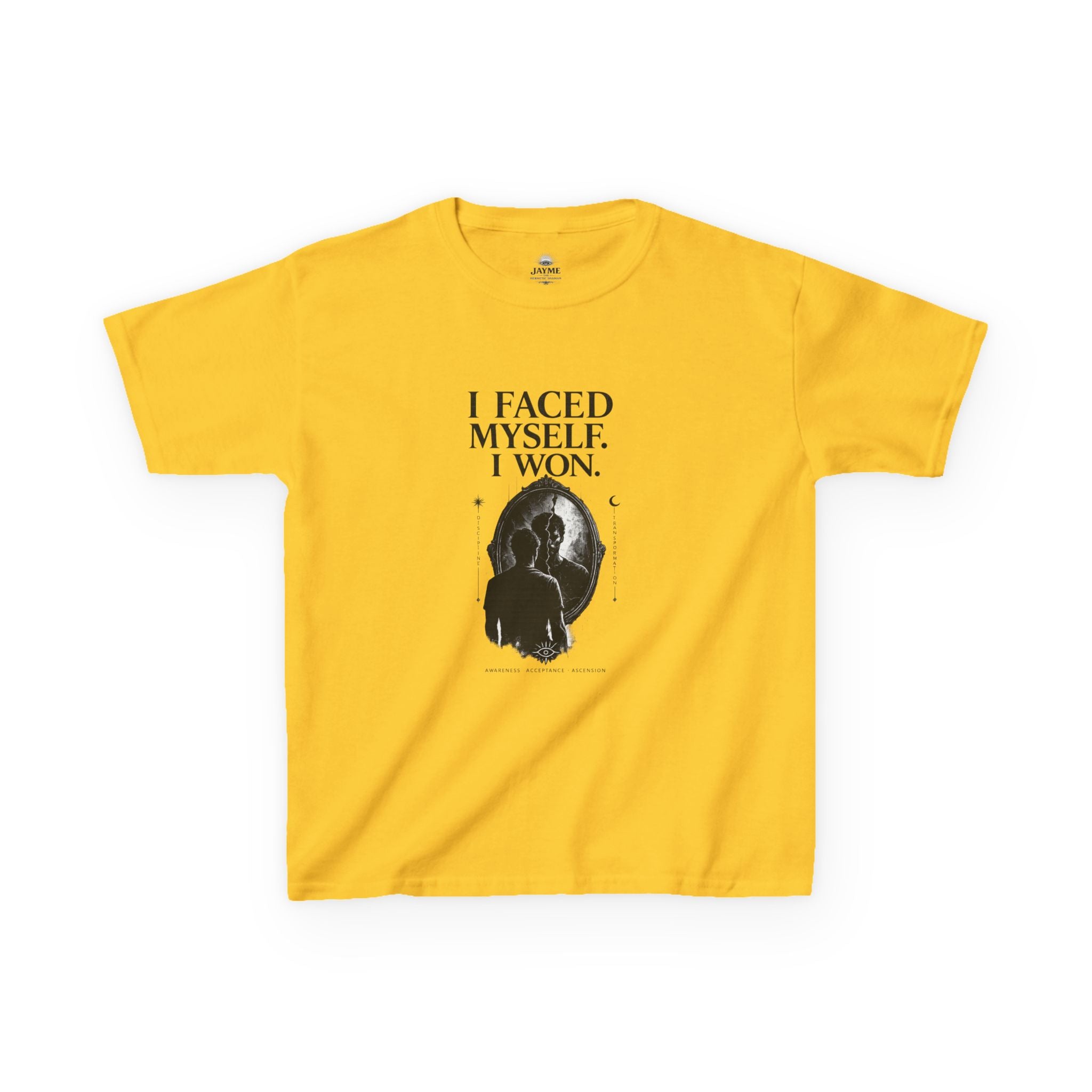 I Faced Myself, I Won Motivational T-Shirt Kids Size