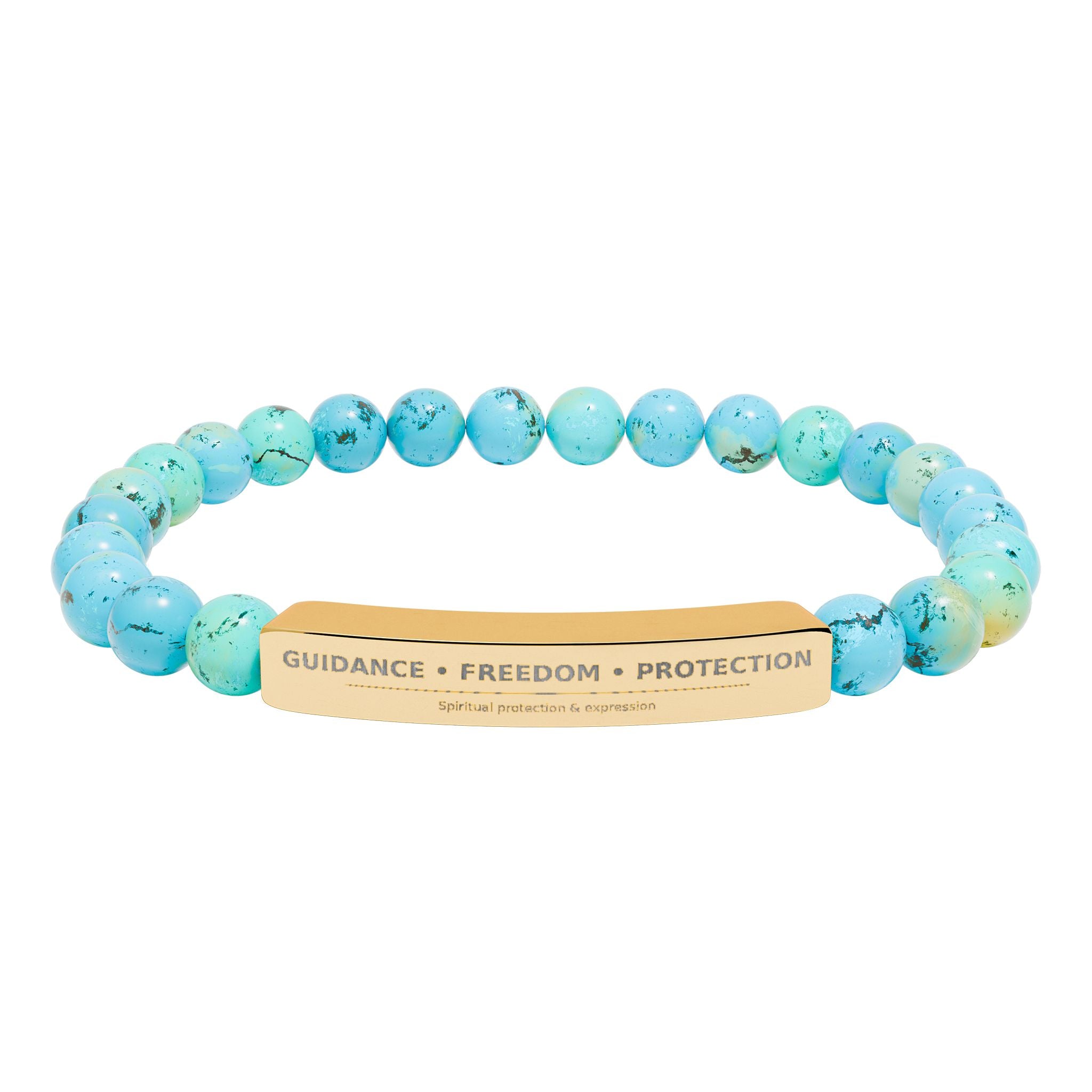 Turquoise Natural Stone Stretch Barcelet