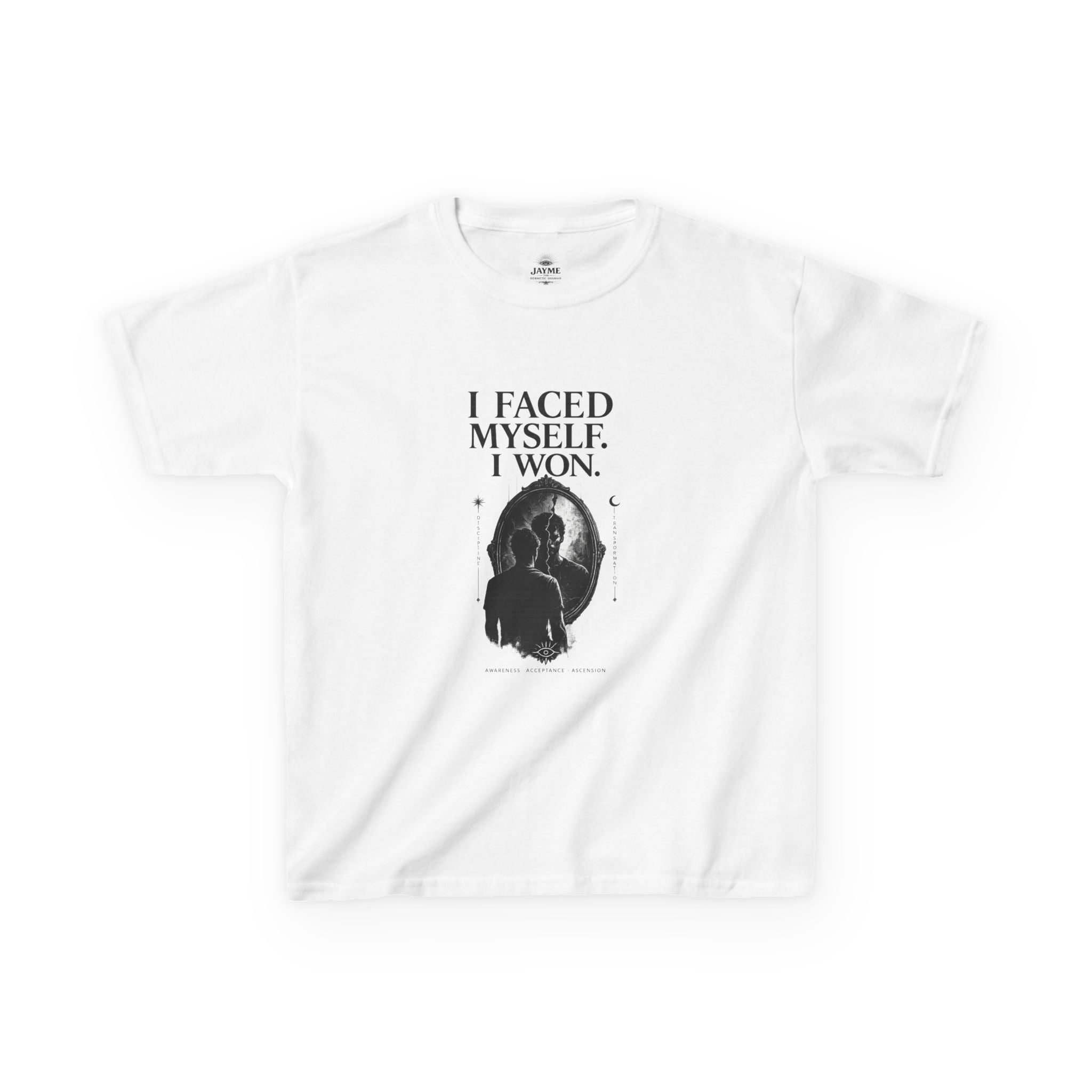I Faced Myself, I Won Motivational T-Shirt Kids Size