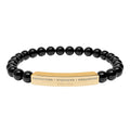 Oynx Natural Stone Stretch Bracelet